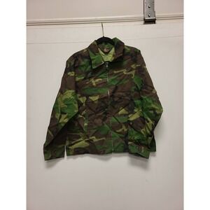 K-Brand Camo Jacket Mens Size Large USA Made Military Style Coat Camouflage